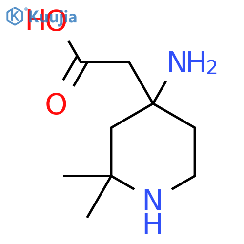 2-(4-amino-2,2-dimethylpiperidin-4-yl)acetic acid structure