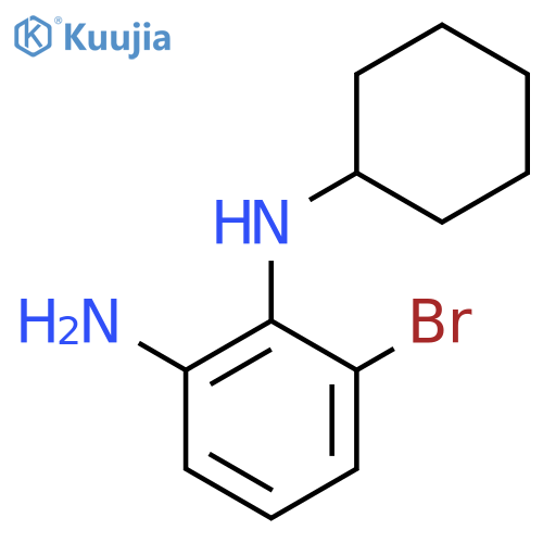 6-bromo-N1-cyclohexylbenzene-1,2-diamine structure