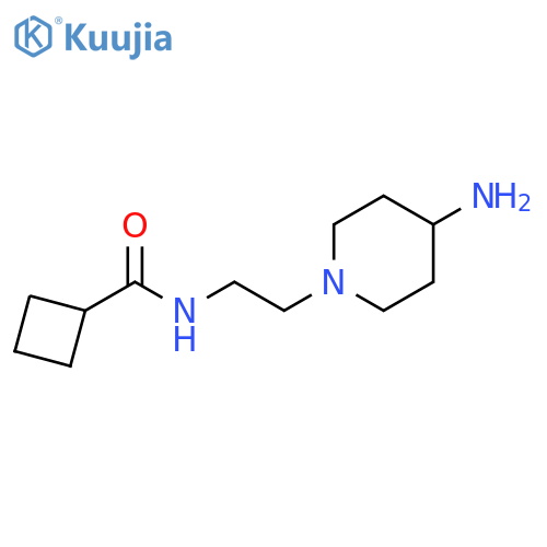Cyclobutanecarboxamide, N-[2-(4-amino-1-piperidinyl)ethyl]- structure