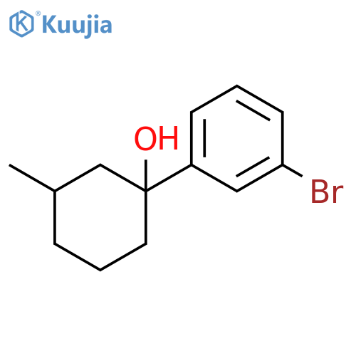 1-(3-Bromophenyl)-3-methylcyclohexanol structure