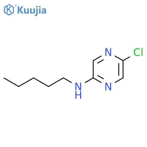 5-chloro-N-pentylpyrazin-2-amine structure
