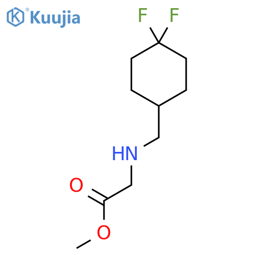 Methyl 2-{[(4,4-difluorocyclohexyl)methyl]amino}acetate structure