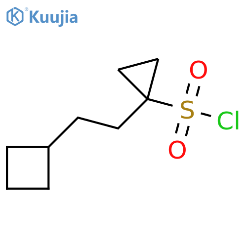 1-(2-cyclobutylethyl)cyclopropane-1-sulfonyl chloride structure