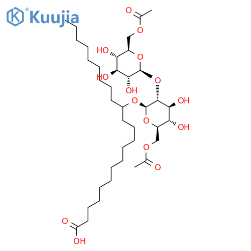 Docosanoic acid,13-[[6-O-acetyl-2-O-(6-O-acetyl-b-D-glucopyranosyl)-b-D-glucopyranosyl]oxy]- structure