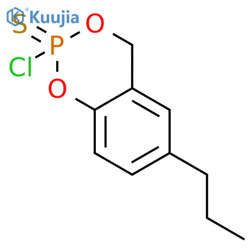 4H-1,3,2-BENZODIOXAPHOSPHORIN, 2-CHLORO-6-PROPYL-, 2-SULFIDE structure