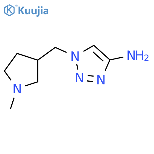 1-(1-methylpyrrolidin-3-yl)methyl-1H-1,2,3-triazol-4-amine structure