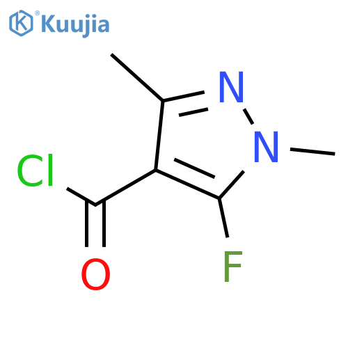 5-Fluoro-1,3-dimethyl-1H-pyrazole-4-carbonyl chloride structure