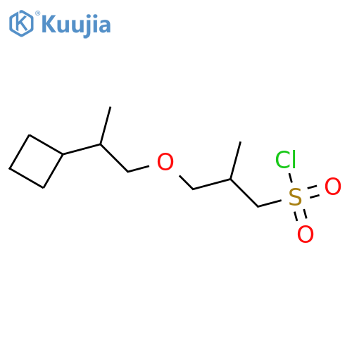 3-(2-cyclobutylpropoxy)-2-methylpropane-1-sulfonyl chloride structure