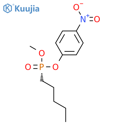 Phosphonic acid, pentyl-, methyl 4-nitrophenyl ester, (S)- structure