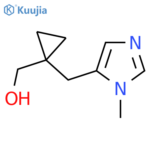 {1-(1-methyl-1H-imidazol-5-yl)methylcyclopropyl}methanol structure