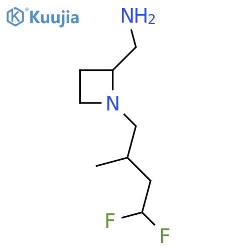 1-(4,4-difluoro-2-methylbutyl)azetidin-2-ylmethanamine structure