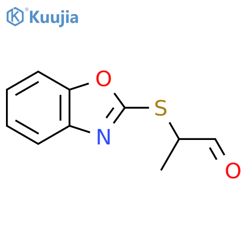2-(1,3-Benzoxazol-2-ylsulfanyl)propanal structure