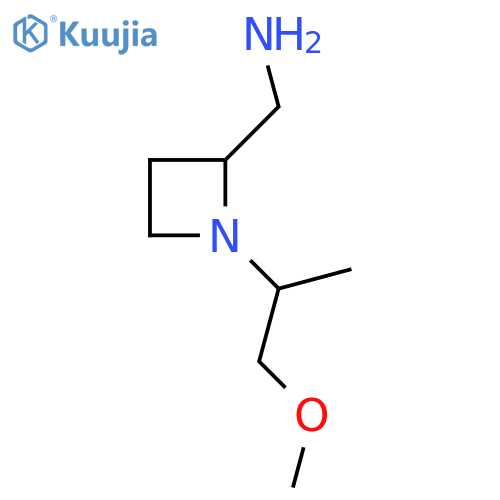 1-(1-methoxypropan-2-yl)azetidin-2-ylmethanamine structure