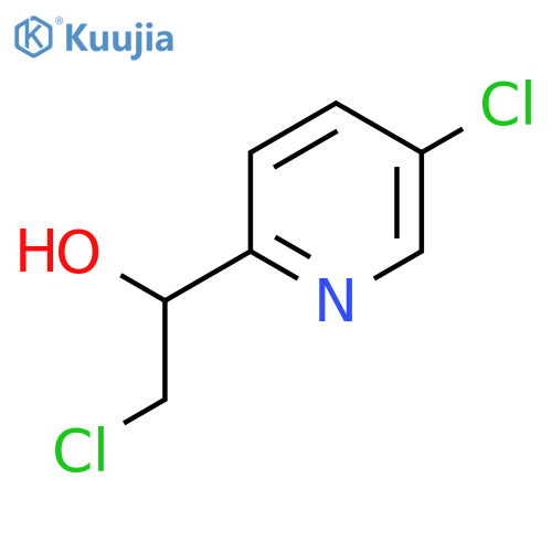 2-chloro-1-(5-chloropyridin-2-yl)ethan-1-ol structure