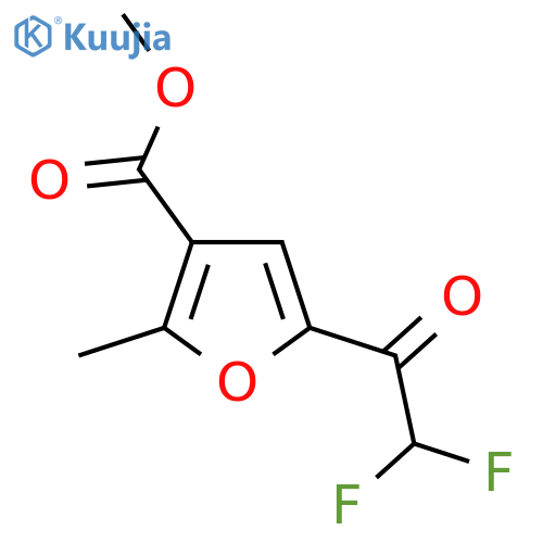 methyl 5-(2,2-difluoroacetyl)-2-methylfuran-3-carboxylate structure