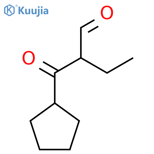 2-cyclopentanecarbonylbutanal structure