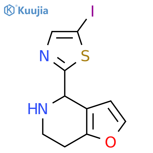 2-{4H,5H,6H,7H-furo3,2-cpyridin-4-yl}-5-iodo-1,3-thiazole structure