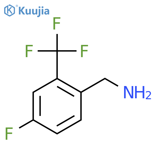 1-[4-fluoro-2-(trifluoromethyl)phenyl]methanamine structure