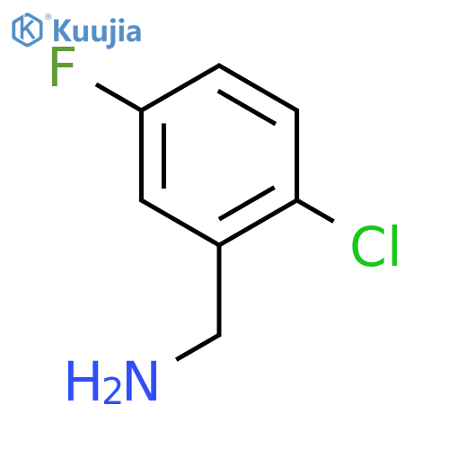 2-Chloro-5-fluorobenzylamine structure