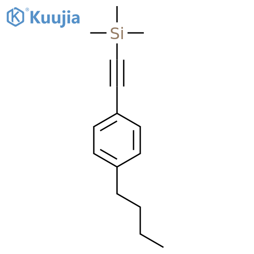 Silane, [(4-butylphenyl)ethynyl]trimethyl- structure