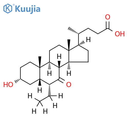 (3α,5β,6α)-6-(Ethyl-1,1,2,2,2-d5)-3-hydroxy-7-oxocholan-24-oic Acid structure