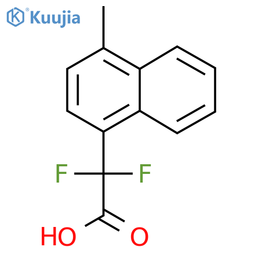 2,2-difluoro-2-(4-methylnaphthalen-1-yl)acetic acid structure