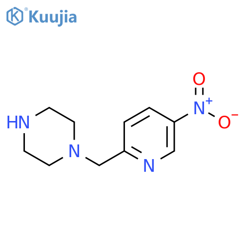 1-(5-nitropyridin-2-yl)methylpiperazine structure
