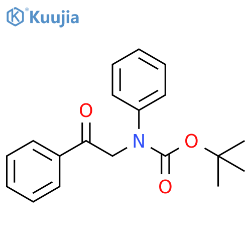 tert-butyl N-(2-oxo-2-phenylethyl)-N-phenylcarbamate structure
