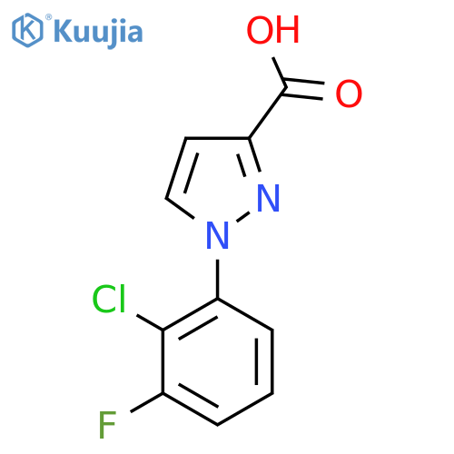 1-(2-chloro-3-fluorophenyl)-1H-pyrazole-3-carboxylic acid structure