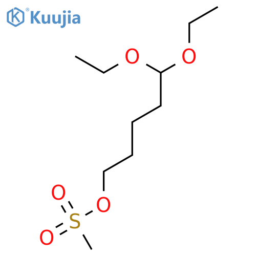 5,5-Diethoxy-1-(methylsulfonyloxy)pentane structure