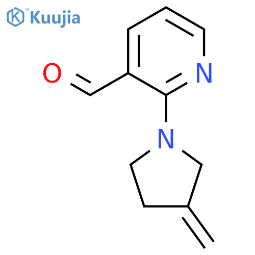2-(3-Methylidenepyrrolidin-1-yl)pyridine-3-carbaldehyde structure