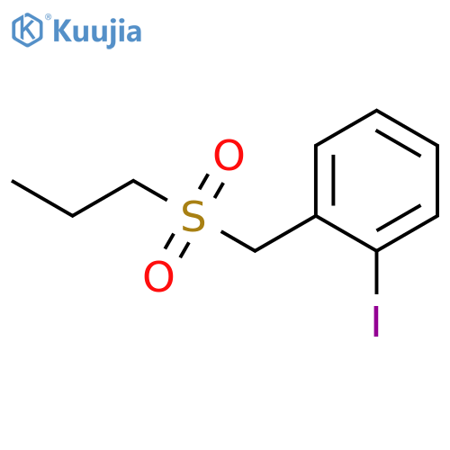 Benzene, 1-iodo-2-[(propylsulfonyl)methyl]- structure