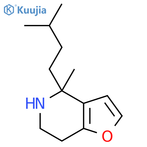 4-methyl-4-(3-methylbutyl)-4H,5H,6H,7H-furo3,2-cpyridine structure
