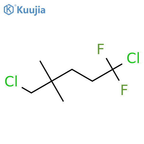 1,5-Dichloro-1,1-difluoro-4,4-dimethylpentane structure