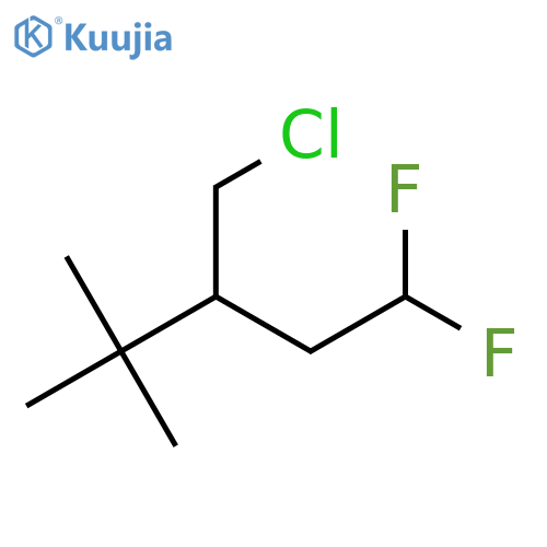 3-(Chloromethyl)-1,1-difluoro-4,4-dimethylpentane structure