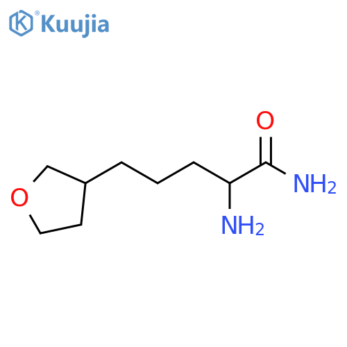 2-amino-5-(oxolan-3-yl)pentanamide structure
