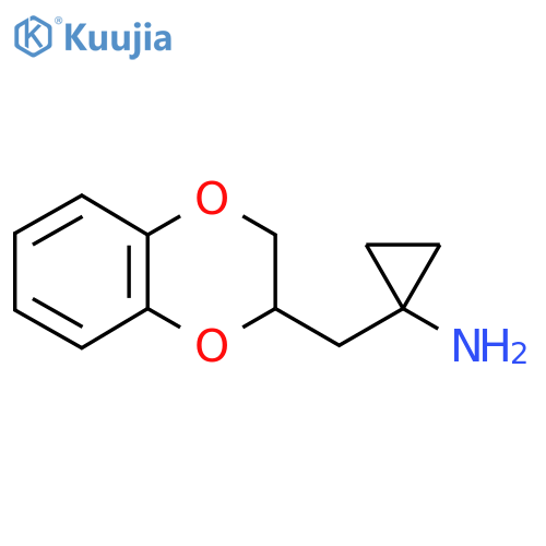 1-(2,3-dihydro-1,4-benzodioxin-2-yl)methylcyclopropan-1-amine structure