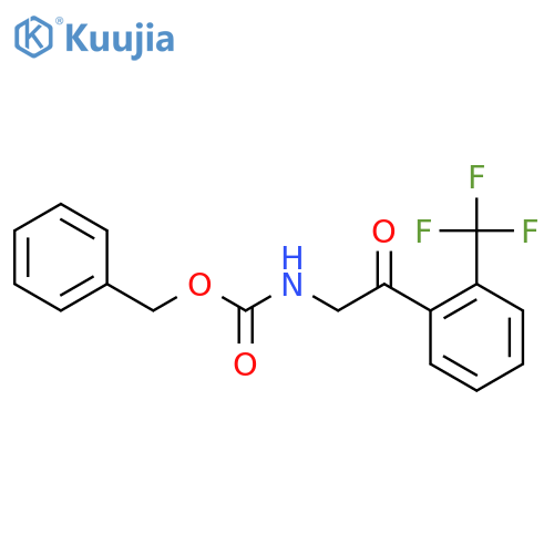 benzyl N-{2-oxo-2-2-(trifluoromethyl)phenylethyl}carbamate structure
