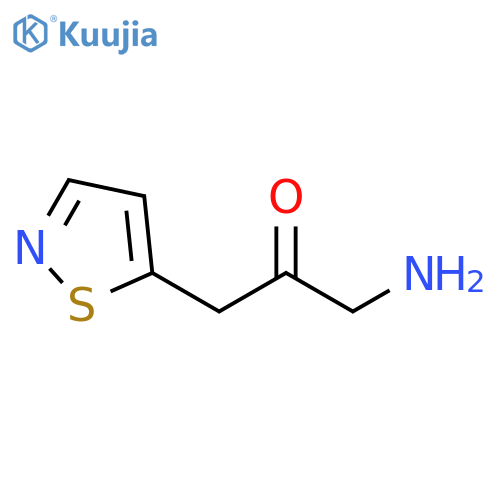 2-Propanone, 1-amino-3-(5-isothiazolyl)- structure