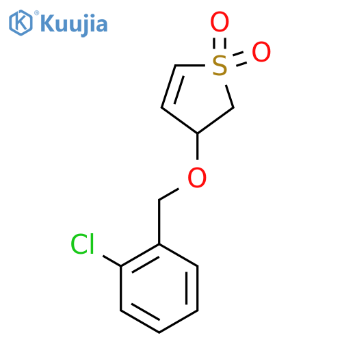 3-(2-chlorophenyl)methoxy-2,3-dihydro-1lambda6-thiophene-1,1-dione structure