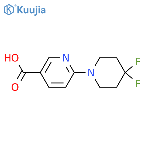 6-(4,4-Difluoropiperidin-1-yl)nicotinic acid structure