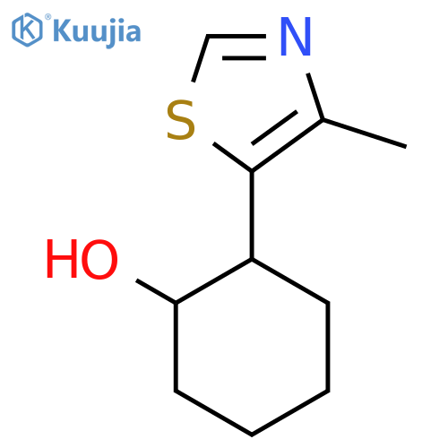 2-(4-Methyl-1,3-thiazol-5-yl)cyclohexan-1-ol structure