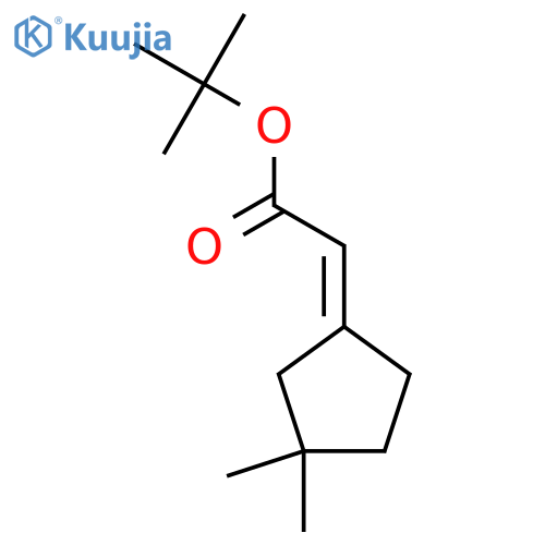 tert-butyl 2-(1Z)-3,3-dimethylcyclopentylideneacetate structure