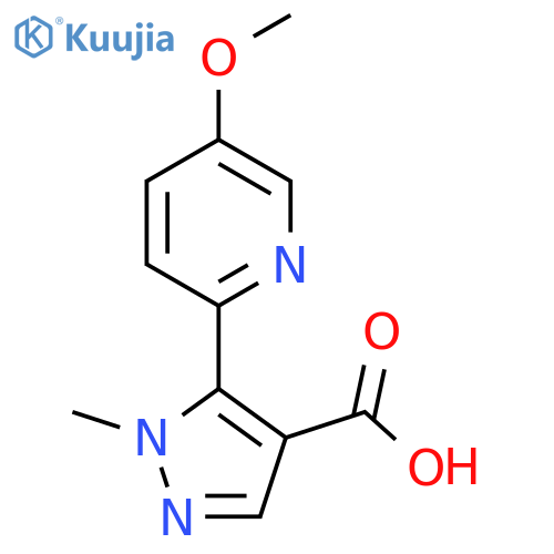 5-(5-methoxypyridin-2-yl)-1-methyl-1H-pyrazole-4-carboxylic acid structure