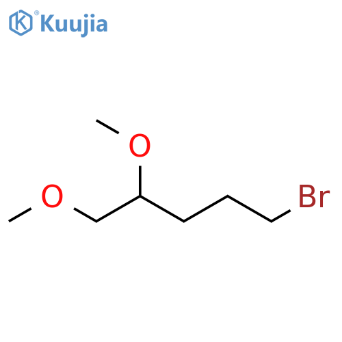 Pentane, 5-bromo-1,2-dimethoxy- structure