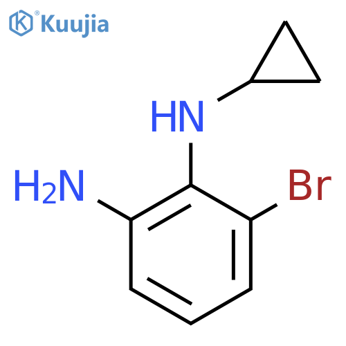 6-bromo-N1-cyclopropylbenzene-1,2-diamine structure