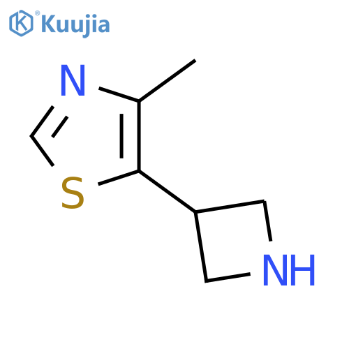 5-(azetidin-3-yl)-4-methyl-1,3-thiazole structure