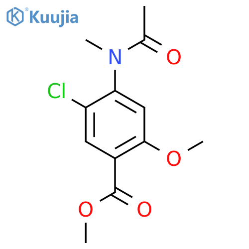 Methyl 4-(acetylmethylamino)-5-chloro-2-methoxybenzoate structure