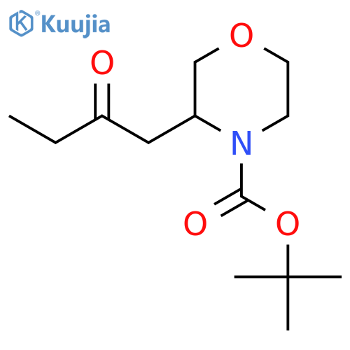 Tert-butyl 3-(2-oxobutyl)morpholine-4-carboxylate structure