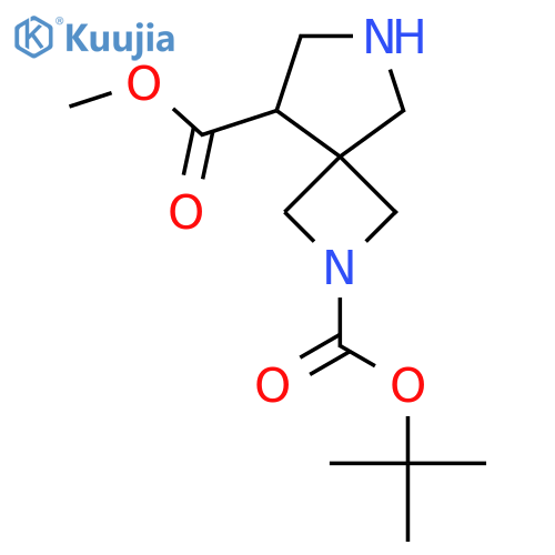 O2-tert-butyl O5-methyl 2,7-diazaspiro[3.4]octane-2,5-dicarboxylate structure